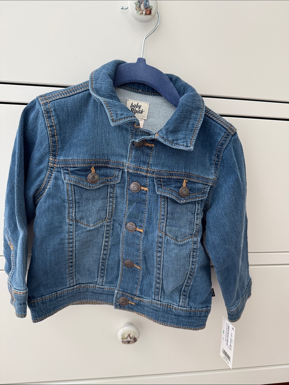 Baby Josh Girls' Dark Blue Denim Jacket - Classic Jean Coat